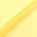 〔メール便対応商品〕生地 ポリエステルオーガンジー(2440) 190.クロームイエロー 10Bg11_