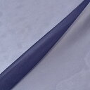 〔メール便対応商品〕生地 ポリエステルオーガンジー(2440) 405.アイアンブルー 10Bg11_