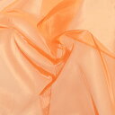 \期間限定20%OFF/ 〔メール便対応商品〕生地 ナイロンオーガンジー(6000TN) 15.オレンジ 10Bg10_