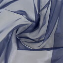 \期間限定20%OFF/ 〔メール便対応商品〕生地 ナイロンオーガンジー(6000TN) 123.ネイビー 10Bg10_