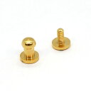 金属パーツ ギボシ 頭径5mm ゴールド 08Cl99_