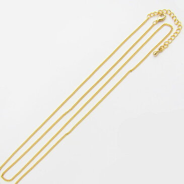 \期間限定10%OFF/ ネックレスチェーン ネックレス 喜平(E-54-G) 約60cm+アジャスター約5cm G.ゴールド (H)_3b_