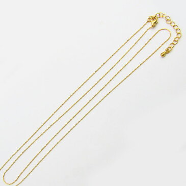 ネックレスチェーン ネックレス 丸スウェッジ(E-56-G) 約60cm+アジャスター約5cm G.ゴールド (H)_3b_