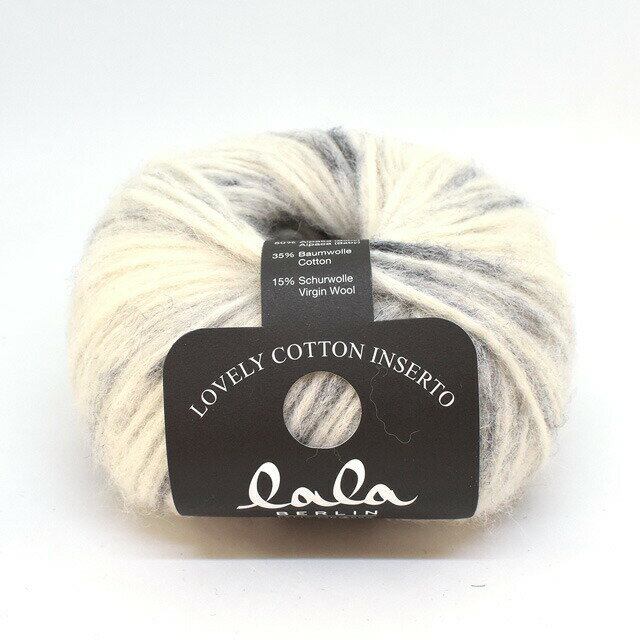 ＼期間限定10％OFF／ 毛糸 LANA GROSSA-ラナグロッサ- LOVERY COTTON INSERTO ラブリーコットンインサート 色番101 (M)_b1_