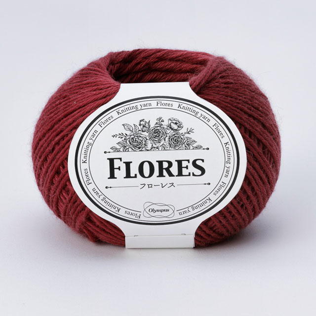 毛糸 オリムパス フローレス 5.ディープレッド 06Co99_