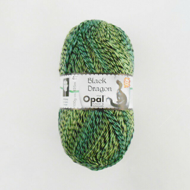毛糸 Opal-オパール- ブラックドラゴン 4ply/4本撚り 9965.竜の森 (M)_b1jのサムネイル
