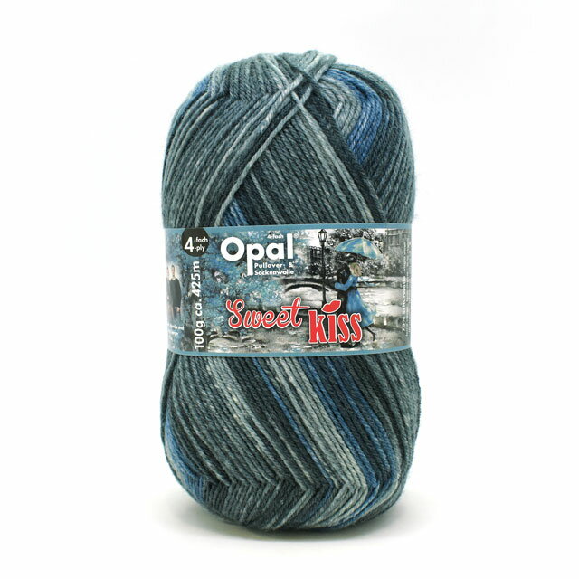 毛糸 Opal-オパール- スイートキス 4ply/4本撚り 11265.シルバードレス (M)_b1j