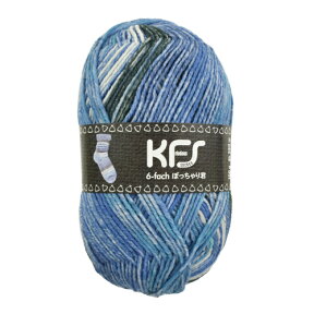 毛糸 Opal-オパール- KFSオリジナルカラー 6ply/6本撚り ぽっちゃり君 KFS160.気仙沼 海/ブルー系 (M)_b1j