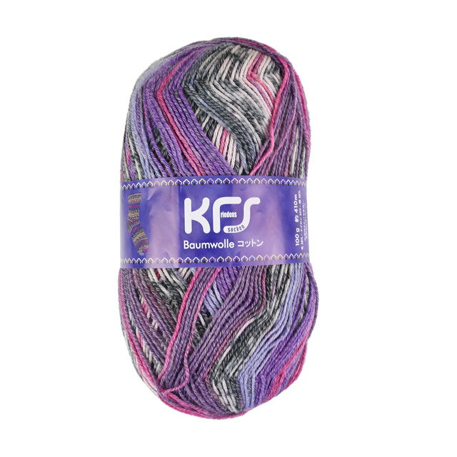 毛糸 Opal-オパール- オリジナルコットン 4ply/4本撚り KFS187.アハツェン/パープル系マルチカラー (M)_b1j