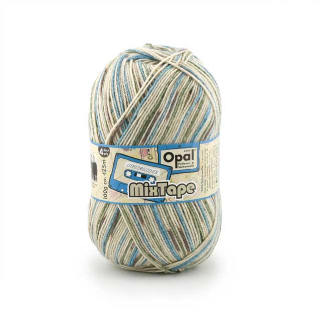 毛糸 Opal-オパール- ミックステープ 4ply/4本撚り 11496.カーキベージュテープ 06Co99jのサムネイル