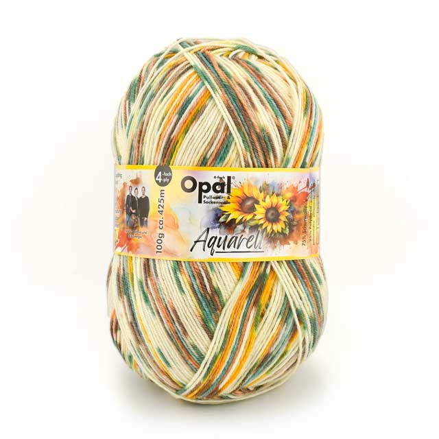 毛糸 Opal-オパール- 水彩画 4ply/4本撚り 11530.サンフラワー 06Co99jのサムネイル