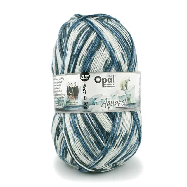 毛糸 Opal-オパール- 水彩画 4ply/4本撚り 11532.流氷とシロクマ 06Co99jのサムネイル