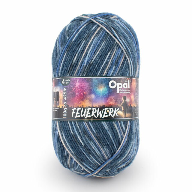 ＼期間限定ポイント10倍／ 毛糸 Opal-オパール- 花火 4ply/4本撚り 11653.手持ち花火 06Co99j