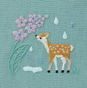 刺しゅうキット DMC Chicchi刺繍キット(JPT68) 雨上がりと花の香りに喜ぶ小鹿さん 06Bi99_