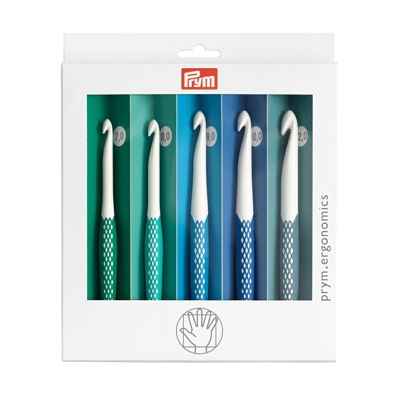 prym-プリム- エルゴノミクス かぎ針5本セット（218441） 太さ7.0mm〜12.0mm 06Cq99_