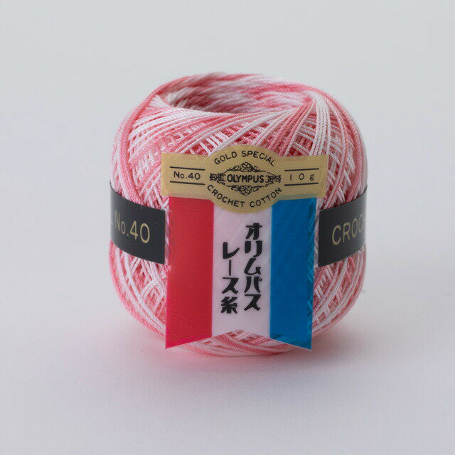 レース糸 オリムパス 金票 ＃40 ボカシ 10g 色番38 06Bn99_のサムネイル