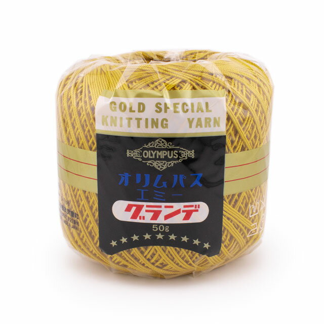 Woolen Yarns - レース糸 オリムパス エミーグランデ 50g 582.オイルイエロー 06Bn99_