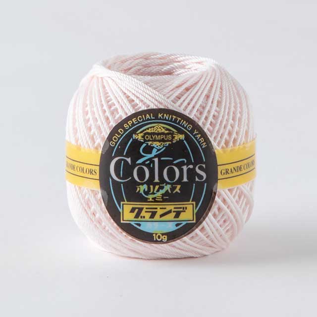 Woolen Yarns - レース糸 オリムパス エミーグランデ カラーズ 100.シャーベットピンク 06Bn99_