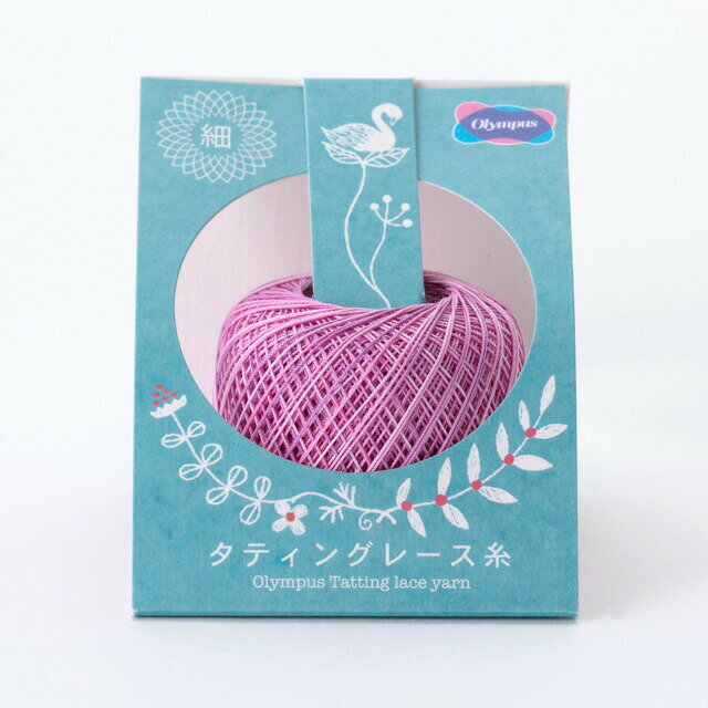 ●素材：綿100％●容量：約3g玉巻（約40m）【商品の特徴】糸すべりが滑らかで結いやすい、繊細で美しいタティングに最適なレース糸です。タティングレースでの作品作りに選びやすい40m巻きです。レース糸#70程度の太さです。【ご注意】紡績・撚...
