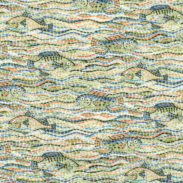 生地 LIBERTY FABRICS リバティ・ファブリックス タナローン 2023AW A LIBERTY ODYSSEY Poseidon ポセイドン（23-3633245） 23BT.グリーン (H)_k4j