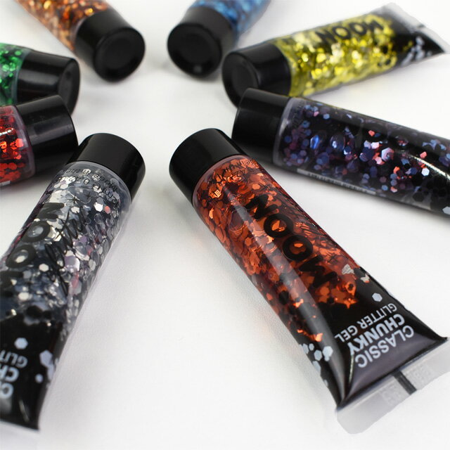 メイク用グリッタージェル MOON Chunky Glitter Gels （G25545） Red 07Cn99_