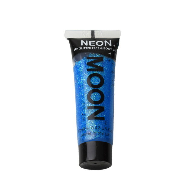 ＼期間限定10％OFF／ フェイス＆ボディ用ジェル MOON Neon Glitter Face and Body Gels （M7056） Blue..