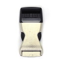 \期間限定10%OFF/ Nifco-ニフコ- プラスチックパーツ 差し込みバックル(ZSR25) 25mm幅テープ用 ASL/B.アンティークシルバー×ブラック 08Bk99_
