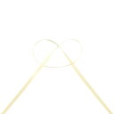\期間限定10%OFF/ サテンリボン ダブルシルクサテン(2000) 4mm 8.ペールイエロー 07Aa99_