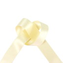 \期間限定10%OFF/ サテンリボン ダブルシルクサテン(2000) 24mm 8.ペールイエロー 07Aa99_