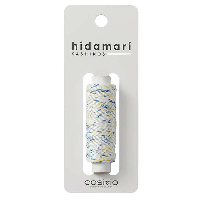 ●素材：綿100％●容量：1巻（約30m）●生産国：日本【商品の説明】「hidamari」は、刺し子の伝統的な技法を大切にしながら、楽しく、明るく、ぬくもりを感じられる作品づくりをコンセプトにしたブランドです。点絣は、白をベースにカラフルな色を吹き付けるように染めたシリーズです。キャンディのようなビジュアルは、タッセル作りにもおすすめです。すべりが良く毛羽立ちしにくい綿100％の刺し子糸で、刺し子はもちろん、刺繍や編み物、ラッピングのアクセントなど幅広い用途にお使いいただけます。【ご注意】濡れた状態で放置したり他のものと重ねたりすると、色落ちや色移りする恐れがあります。【ご注文前に必ずお読み下さい】・表示価格は1個の価格です。・ご覧になるディスプレイ環境などにより、商品画像と実物の色味が異なる場合があります。・予告なくパッケージが変更になる場合がございます。・当社の他オンラインショップと在庫を共有しており、注文が確定しても完売・欠品の場合があります。予めご了承下さい。