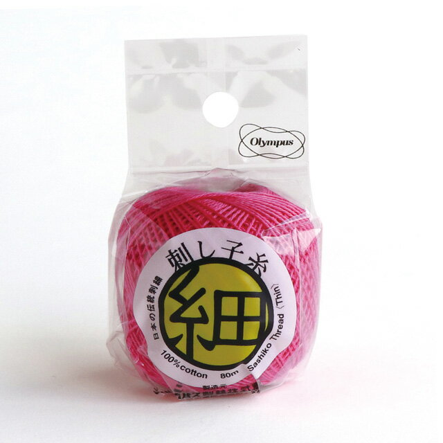 商品画像はサンプル画像のため、実物と色が異なります。目安としてご参照くださいませ。●素材：綿100％●容量：長さ約80m【商品の特徴】繊細な模様の一目刺しに最適な刺し子糸です。艶があり、なめらかな刺し心地です。小巻タイプなので糸の長さを自由...