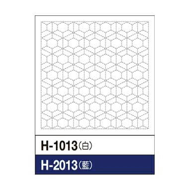 オリムパス 刺し子キット 花ふきん 霰亀甲-あられきっこう（H-1013） 白 06Bg99_
