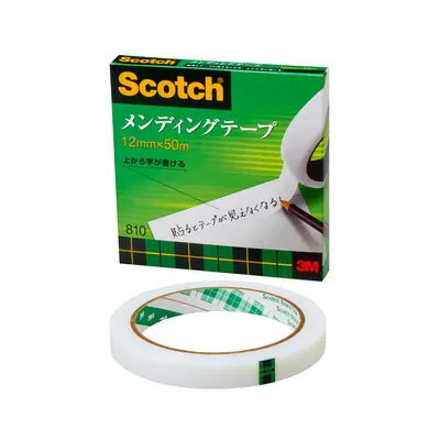 \スーパーセール20%OFF/ 3M Scotch-スコッチ- メンディングテープ(810-3-12) 12mm幅×50m 08Aa99_