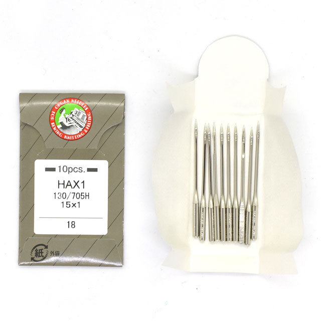 オルガンミシン針 家庭用 直線縫い用（HAx1） #18 超厚地用 (H)_6b_