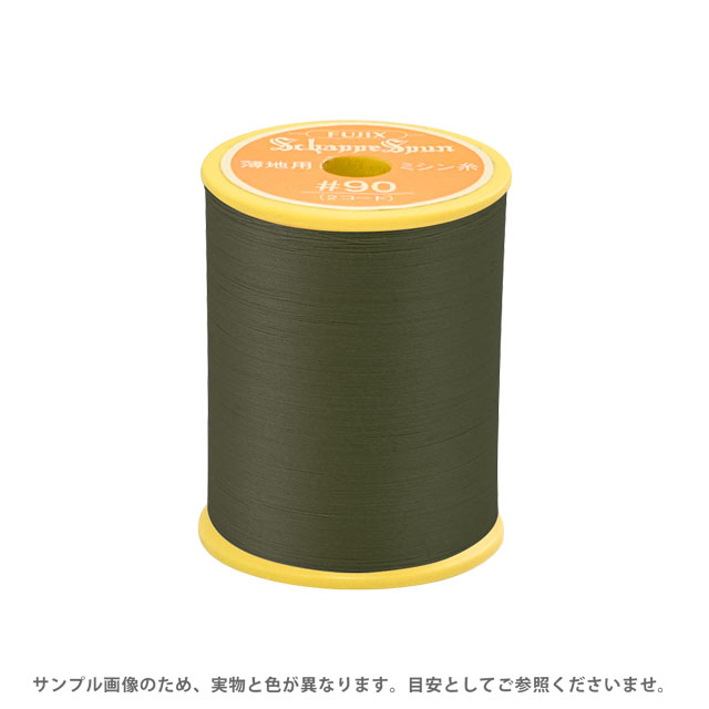 ●素材：ポリエステル100%●長さ：300m巻き●針：ミシン針7〜9番【商品の詳細】ローン、サテン、デシン、オーガンジー、ジョーゼット、クレープ、ボイル、ギンガム、シルク類などの薄くてデリケートな生地に適したポリエステルミシン糸です。細かくてやわらかく、生地にやさしくフィットします。【誠に恐れ入りますが、下記をご了承の上ご注文ください。】・当社物流システムの都合上、生地と糸の色合わせやご相談は一切承る事ができません。・画像のお色はディスプレイや視覚環境等により、実際の色とはかなり誤差がある場合がございます。必ず商品名の色番号と番手（糸の太さ）をご確認の上、ご注文くださいませ。・お手持ちの生地に合う色をお探しの場合は、色見本帳にてご確認いただく事をおすすめ致します。色見本帳のご購入はこちら＞＞ ・当社の他オンラインショップと在庫を共有しており、注文が確定しても完売・欠品の場合があります。予めご了承下さい。