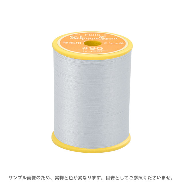 ●素材：ポリエステル100%●長さ：300m巻き●針：ミシン針7〜9番【商品の詳細】ローン、サテン、デシン、オーガンジー、ジョーゼット、クレープ、ボイル、ギンガム、シルク類などの薄くてデリケートな生地に適したポリエステルミシン糸です。細かくてやわらかく、生地にやさしくフィットします。【誠に恐れ入りますが、下記をご了承の上ご注文ください。】・当社物流システムの都合上、生地と糸の色合わせやご相談は一切承る事ができません。・画像のお色はディスプレイや視覚環境等により、実際の色とはかなり誤差がある場合がございます。必ず商品名の色番号と番手（糸の太さ）をご確認の上、ご注文くださいませ。・お手持ちの生地に合う色をお探しの場合は、色見本帳にてご確認いただく事をおすすめ致します。色見本帳のご購入はこちら＞＞ ・当社の他オンラインショップと在庫を共有しており、注文が確定しても完売・欠品の場合があります。予めご了承下さい。