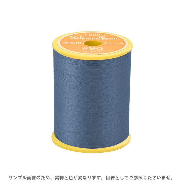 ●素材：ポリエステル100%●長さ：300m巻き●針：ミシン針7〜9番【商品の詳細】ローン、サテン、デシン、オーガンジー、ジョーゼット、クレープ、ボイル、ギンガム、シルク類などの薄くてデリケートな生地に適したポリエステルミシン糸です。細かくてやわらかく、生地にやさしくフィットします。【誠に恐れ入りますが、下記をご了承の上ご注文ください。】・当社物流システムの都合上、生地と糸の色合わせやご相談は一切承る事ができません。・画像のお色はディスプレイや視覚環境等により、実際の色とはかなり誤差がある場合がございます。必ず商品名の色番号と番手（糸の太さ）をご確認の上、ご注文くださいませ。・お手持ちの生地に合う色をお探しの場合は、色見本帳にてご確認いただく事をおすすめ致します。色見本帳のご購入はこちら＞＞ ・当社の他オンラインショップと在庫を共有しており、注文が確定しても完売・欠品の場合があります。予めご了承下さい。