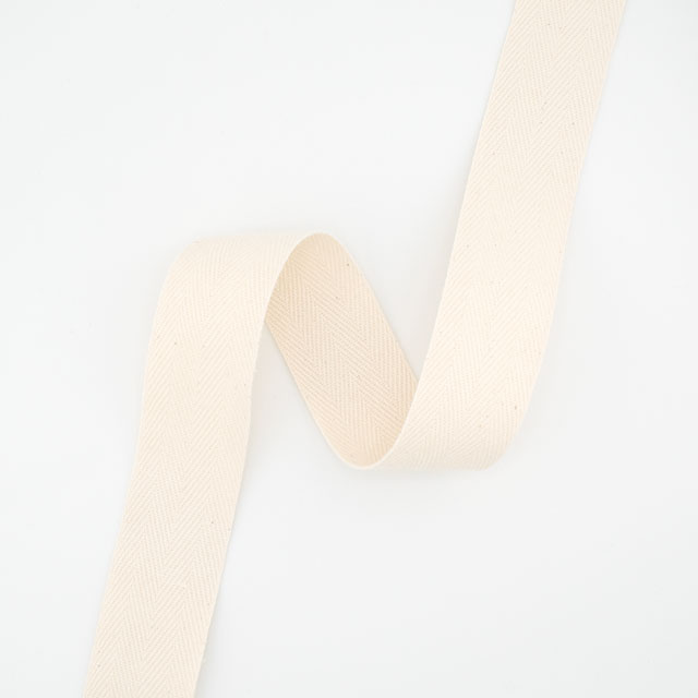 綿 杉綾テープ（TA5017） 38mm 生成 08Be18_