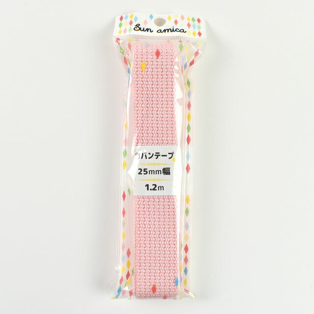 カバンテープオーロララメ 1.2m巻（ORT-2） 25mm幅 パステルピンク 08Be19_