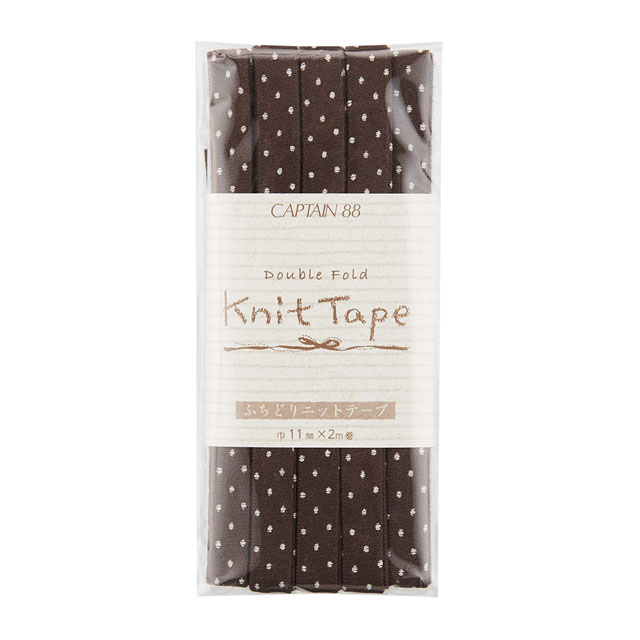 CAPTAIN88 ふちどりニット 水玉（CP168） 11mm幅 色番27 08Bi99_(3.0)