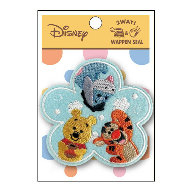 ワッペン くまのプーさん（D01Y2131） 大 プーさん・ティガー・イーヨー 08Bf99_