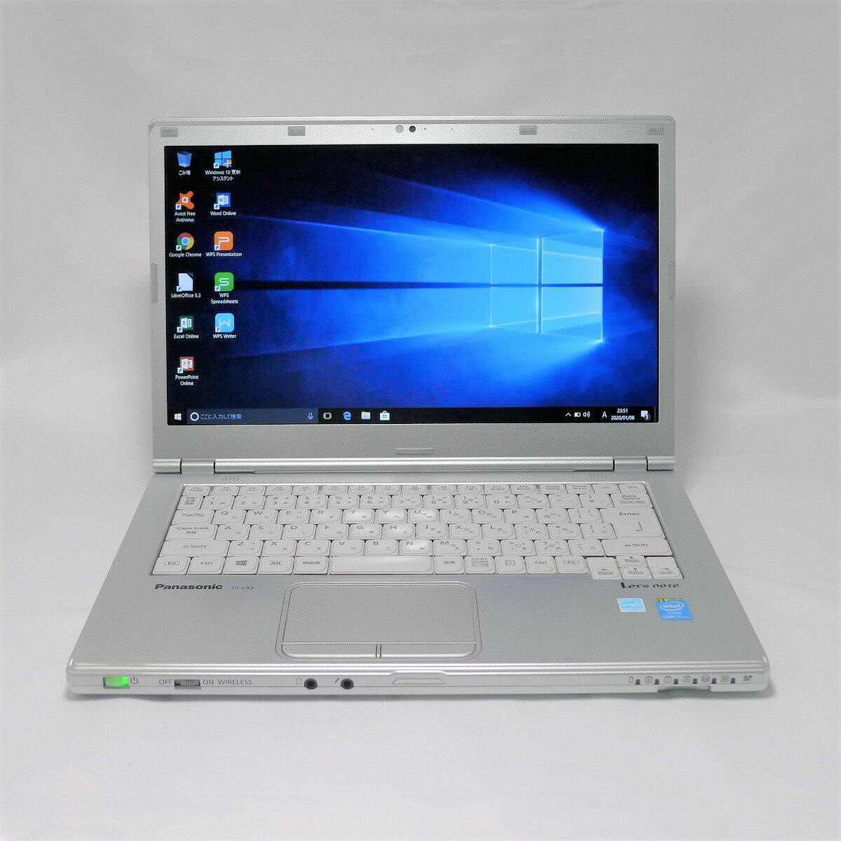 パナソニック Panasonic Let's note CF-LX3 Core i7 8GB HDD250GB スーパーマルチ 無線LAN Windows10 64bitWPSOffice 14インチ 中古 中古パソコン モバイルノート 【中古】 ノートパソコン 1