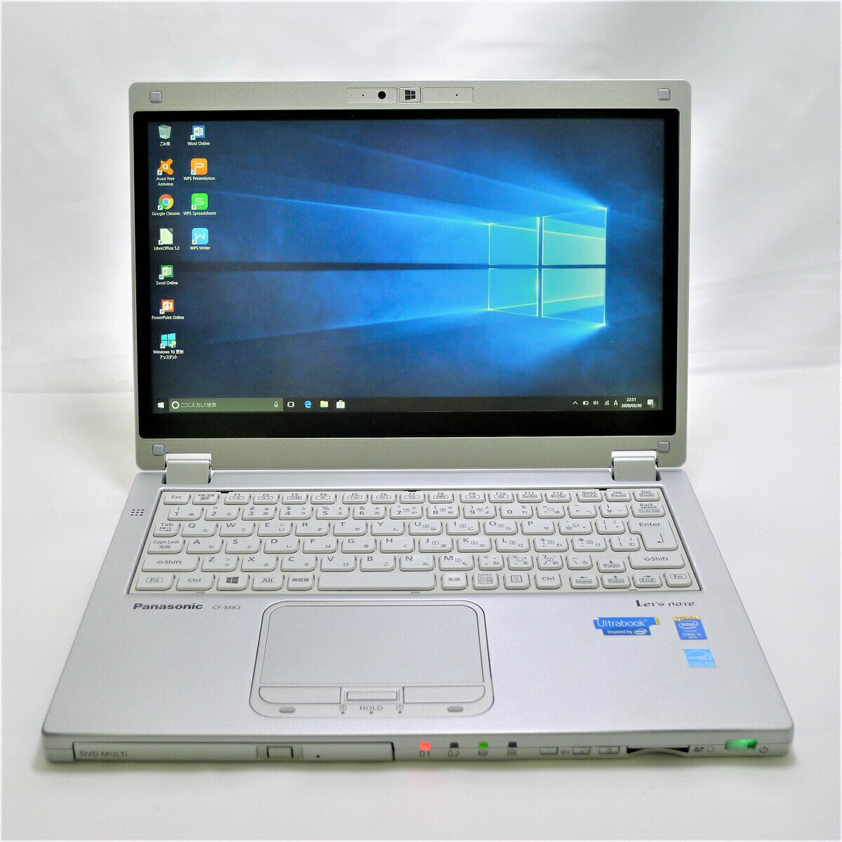 [ƥ]ѥʥ˥å Panasonic Let's note CF-MX3 Core i5 4GB SSD480GB ѡޥ ̵LAN եHD Windows10 64bitWPSOffice 12.5磻 åѥͥ ֥åPC 2-in-1 Ultrabo...