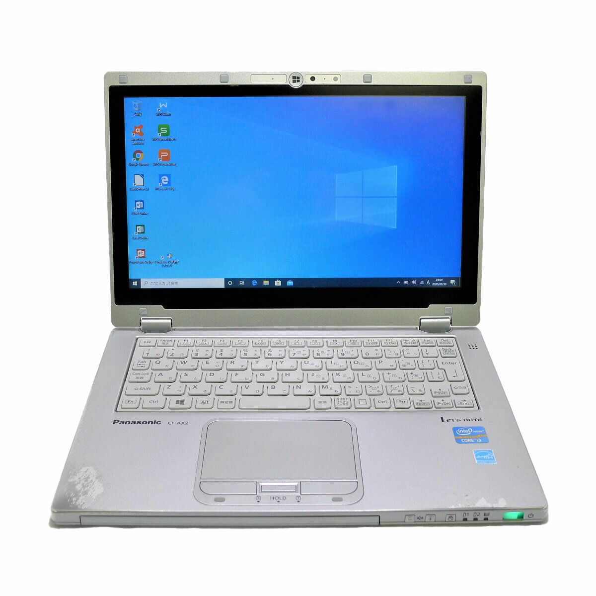 【少し訳あり】 パナソニック Panasonic Let's note CF-AX2 Core i3 4GB SSD240GB 無線LAN Windows10 64bitWPSOffice 11.6型ワイド タッチパネル タブレットPC 2-in-1 Ultrabook モバイルノート 中古 中古パソコン 【中古】 ノートパソコン