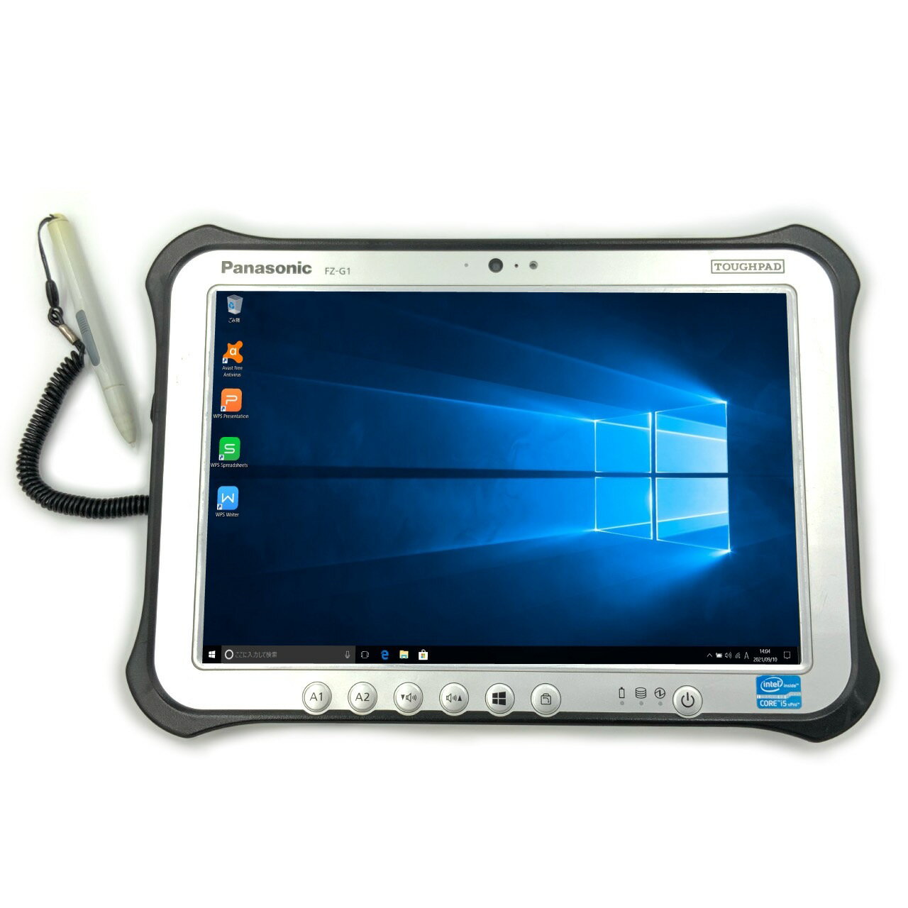 【タッチペン代替品】Panasonic パナソニック TOUGHPAD タフパッド FZ-G1 Core i5 4GB SSD240GB 無線LAN Windows10 64bitWPSOffice 10.1インチ カメラ 中古パソコン タブレットPC ノートパソコ…