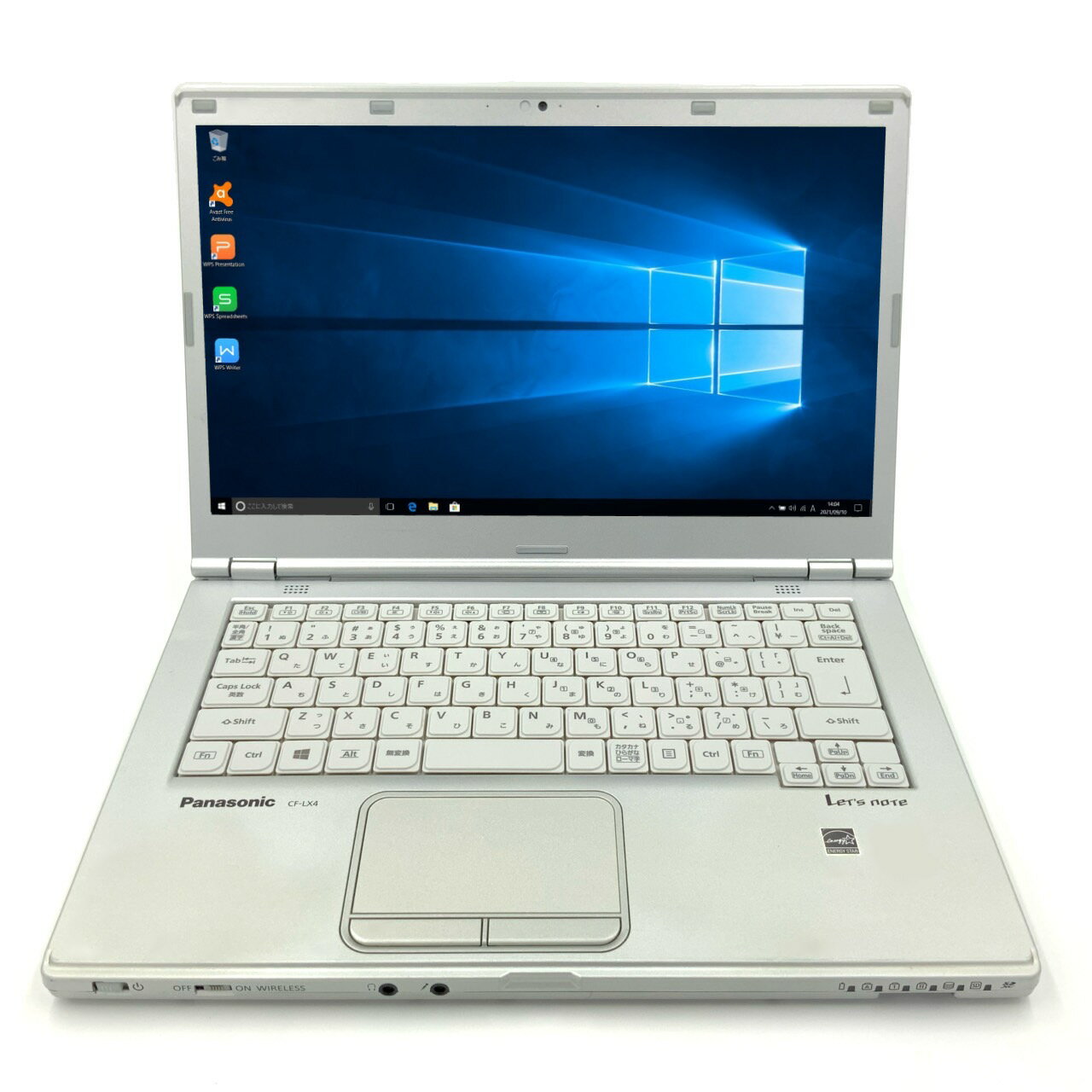 パナソニック Panasonic Let's note CF-LX4 Core i5 4GB HDD250GB スーパーマルチ 無線LAN Windows10 64bit WPSOffice 14インチ カメラ 中古パソコン ノートパソコン Notebook 