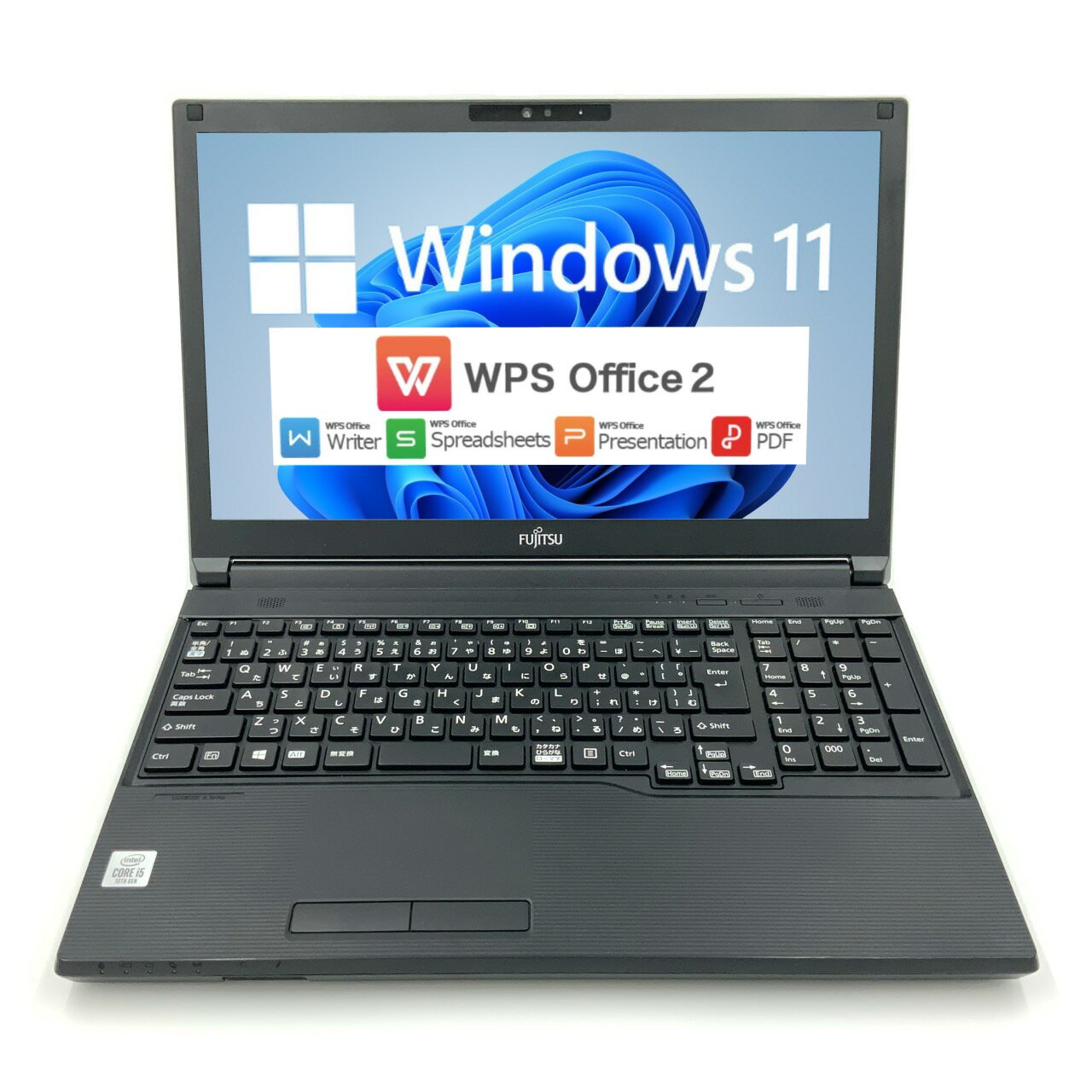 Windows11 ڹǯΡȡ ڥƥ10CPUܡ ٻ FUJITSU LIFEBOOK A5510 10 Core i5 10210U 8GB HDD500GB DVD-ROM 64bit WPSOffice 15.6 HD  ƥ󥭡 ̵LAN ...