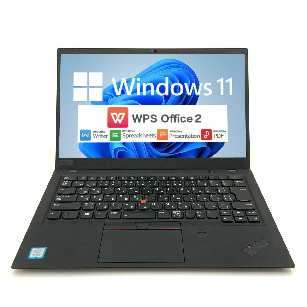    Lenovo ThinkPad X1 Carbon（2018モデル） 第8世代 Core i5 8250U 8GB 新品SSD2TB 64bit WPSOffice 14インチ フルHD カメラ 無線LAN 中古パソコン ノートパソコン PC モバイルノート Notebook 