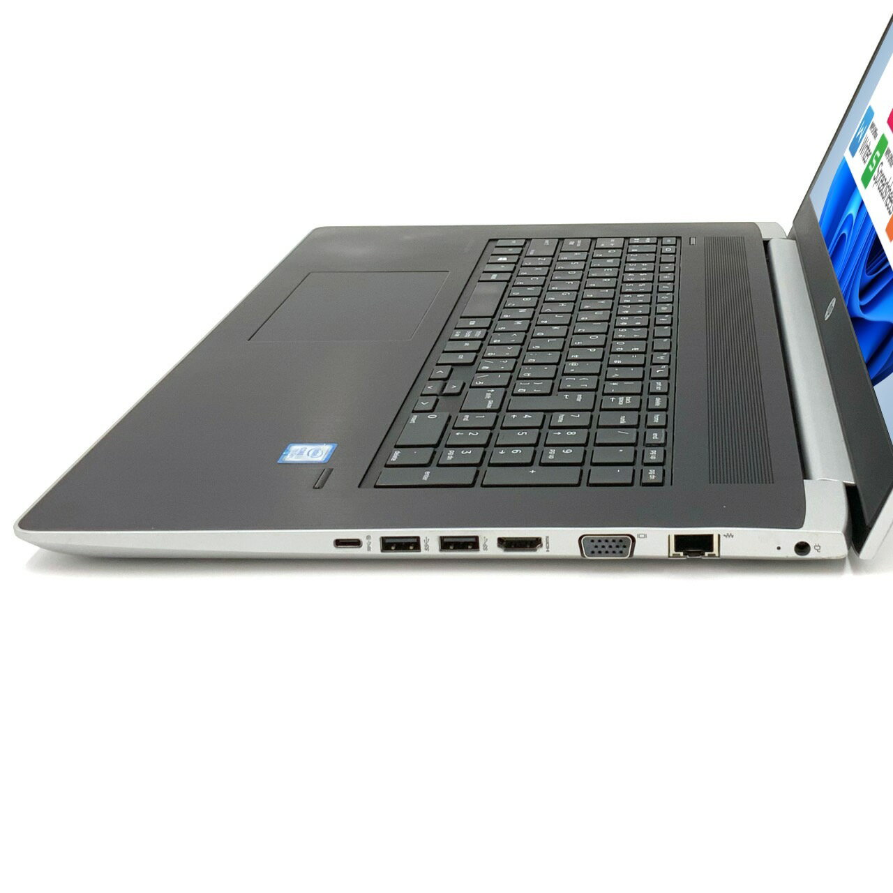 【スペック】 HP ProBook 470 G5 第8世代 Core i5 8250U 8GB 新品SSD960GB 64bit