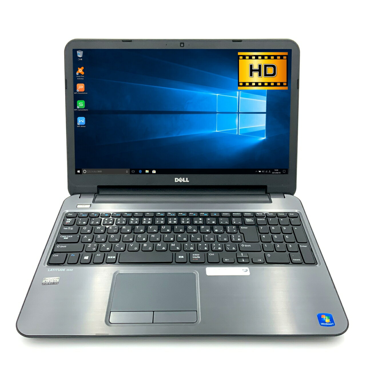 商品説明メーカー名DELL サイズA4スペック ■CPU Core i3 4010U/1.70GHz ■メモリ 4GB&nbsp; ■HDD 250GB ■ドライブ スーパーマルチ ■液晶 15.6型 HD(1366x768) ■カメラ あり ■テンキー あり ■OS Windows10 64bit ■無線LAN搭載&nbsp; ■インターフェース19 ピンVGAポートx1RJ45 ポート 1 個USB 3.0 ポート(windowデバッグ用に後部1)×2USB 2.0 ポートx2メディアカードリーダー4-in-1 スロットx1 ■寸法 高さ25.30 mm x 幅376.00 mm x 奥行き259.00 mm ■質量 2.20 kg ■付属品 ACアダプタ&nbsp;　